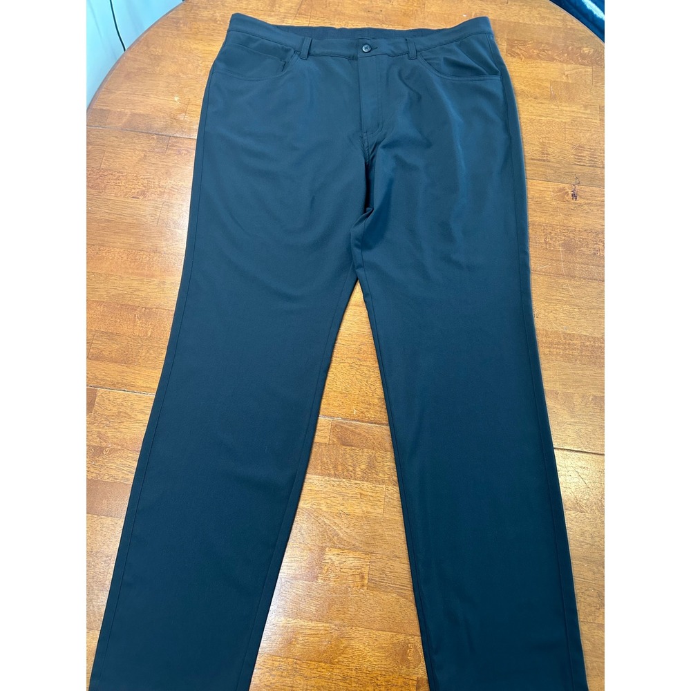 FootJoy Golf Pants Mens 38/32 Black Performance Five Pocket Trousers